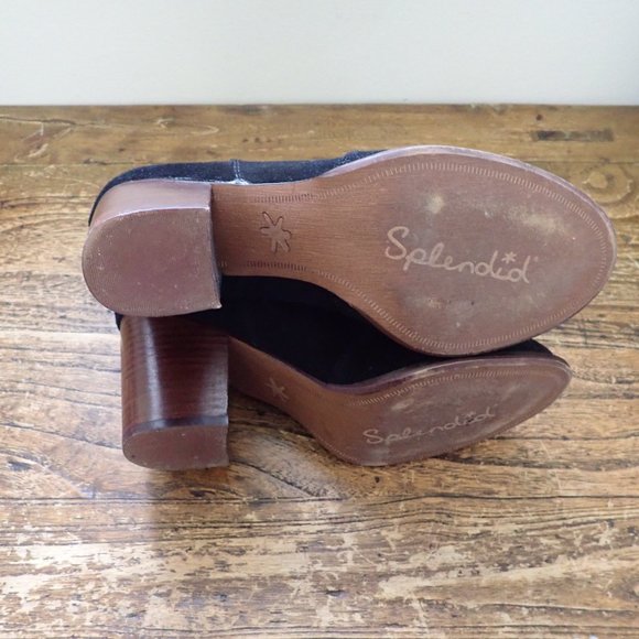 Barely Worn Splendid Lakota Suede Booties Sz 8.5M  Treated for Wet Weather $25 - Picture 3 of 3